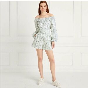 Hill House Home Lena Top and Livie Shorts in Green Vine Stripe